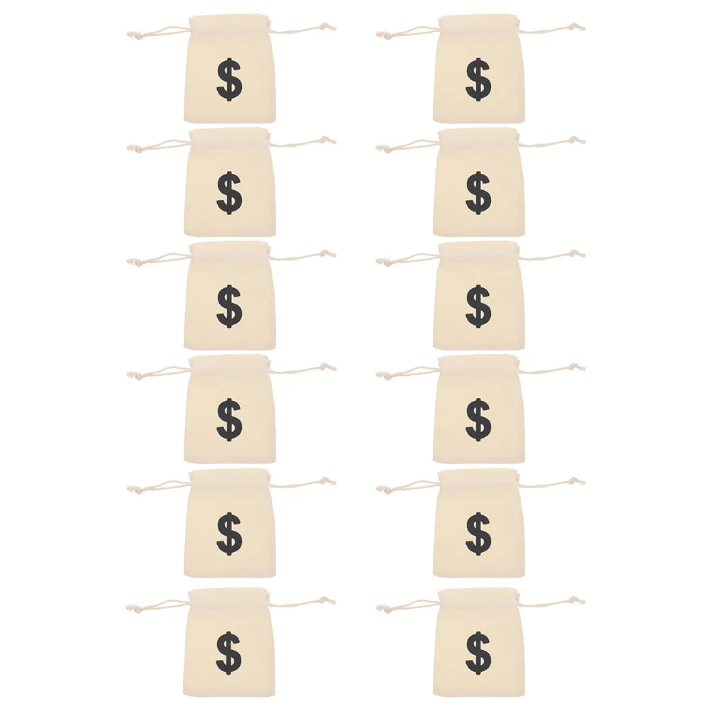 12 Pcs Clothing Storage Bags Decorations Treasure Money Drawstring Props Sign Pouch Canvas
12 Pcs Clothing Storage Bags Decorations Treasure Money Drawstring Props Sign Pouch Canvas