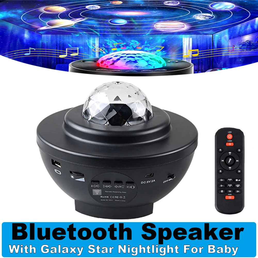Портативный Bluetooth-динамик, Bluetooth-динамик со светодиодной цветной ночной подсветкой, беспроводной проектор Galaxy для дома, спальни, вечеринки, ...
Портативный Bluetooth-динамик, Bluetooth-динамик со светодиодной цветной ночной подсветкой, беспроводной проектор Galaxy для дома, спальни, вечеринки, ...