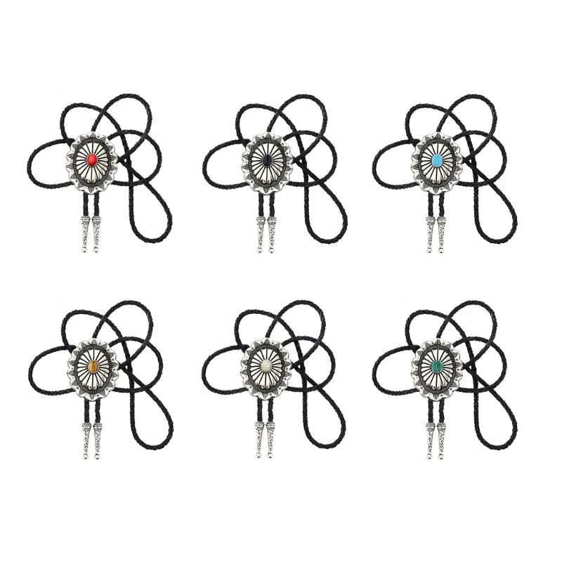 F42F Shinning Turquoise Decors Bolo Tie for Men Women Bridegroom Wedding Necklace Western Cowboy Necktie Bolo Tie for Shirt
F42F Shinning Turquoise Decors Bolo Tie for Men Women Bridegroom Wedding Necklace Western Cowboy Necktie Bolo Tie for Shirt