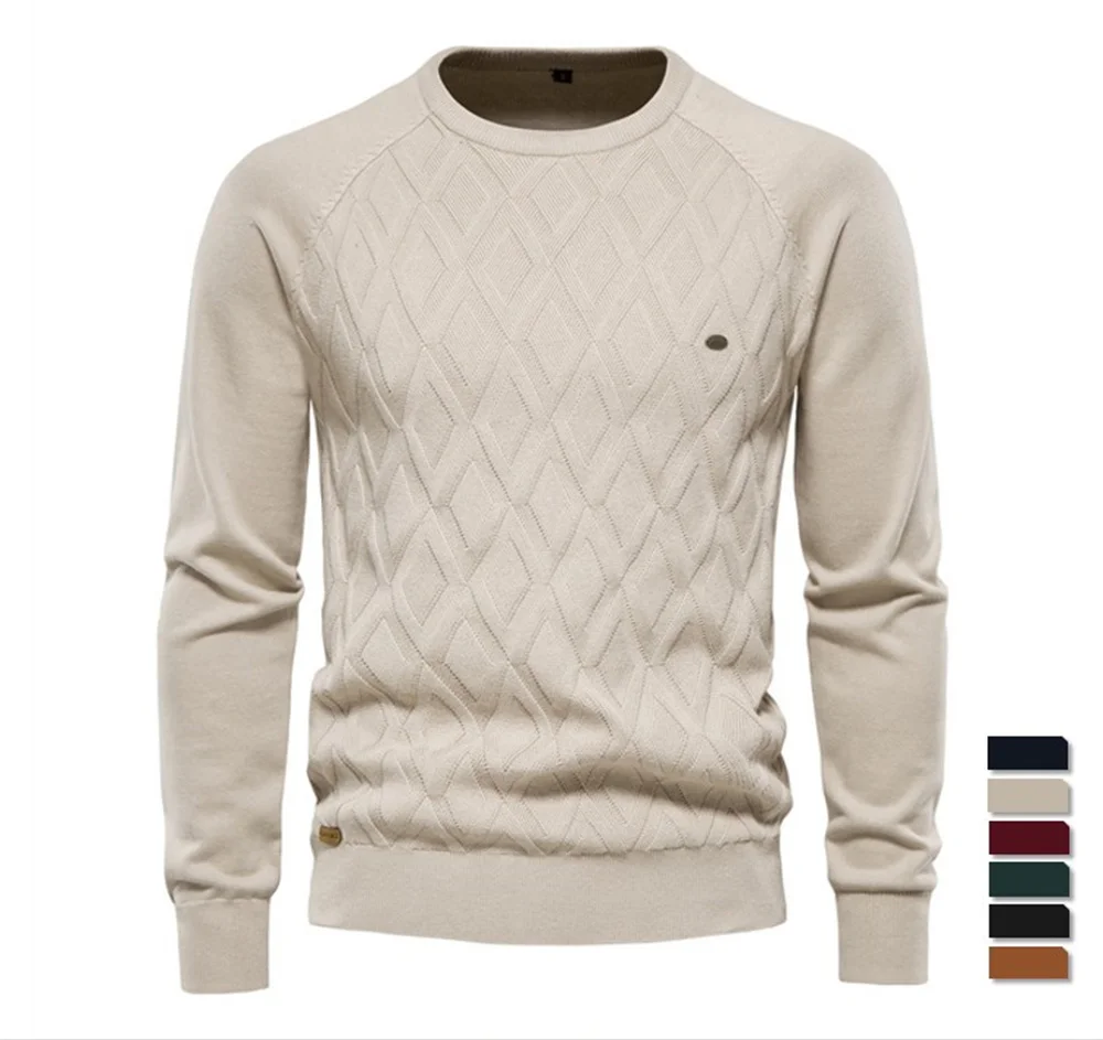 Argyle Basic Men Sweaters Solid Color O-neck Long sleeve Knitted Male Pullover Winter Fashion New Warm Sweaters for Men
Argyle Basic Men Sweaters Solid Color O-neck Long sleeve Knitted Male Pullover Winter Fashion New Warm Sweaters for Men