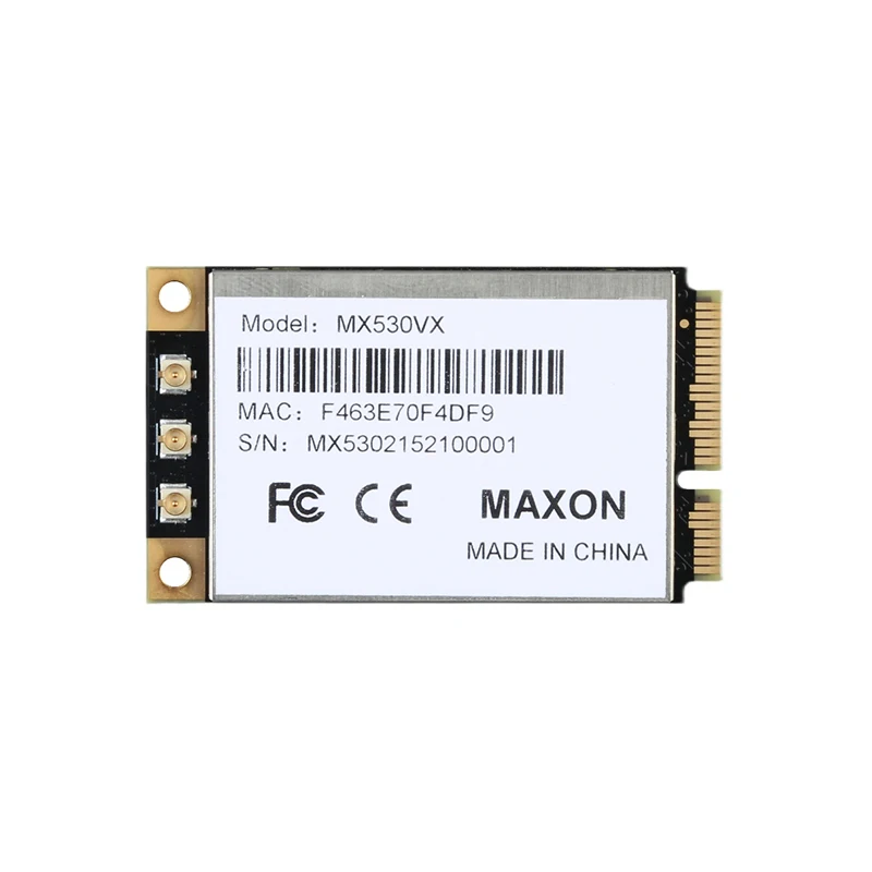 Qualcomm Atheros QCA9880 Dual Band 2GHz 5GHz 3x3 MIMO 802.11ac Mini PCIE WiFi Module MX530VX replace Compex WLE900VX
Qualcomm Atheros QCA9880 Dual Band 2GHz 5GHz 3x3 MIMO 802.11ac Mini PCIE WiFi Module MX530VX replace Compex WLE900VX