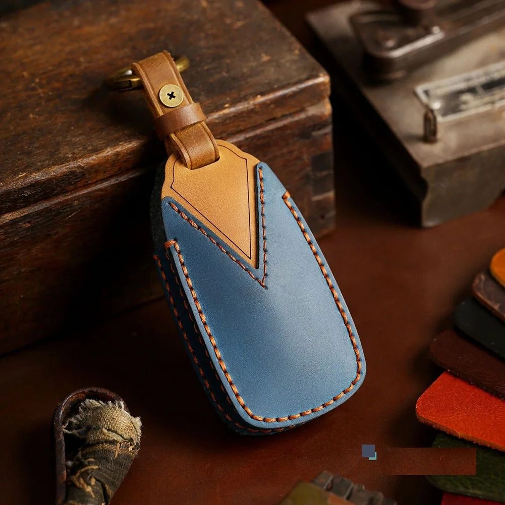 Cover Car Key Fob Case 1pcs Anti-drop Bag Blue Car Accessories Decoration Durable Key Cover Leather High Quality
Cover Car Key Fob Case 1pcs Anti-drop Bag Blue Car Accessories Decoration Durable Key Cover Leather High Quality
