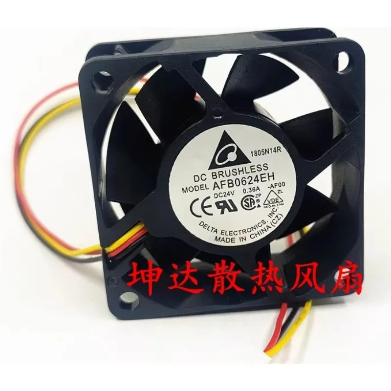 Новый вентилятор охлаждения для Delta AFB0624EH-AF00 DC 24V 0.36A 6025, вентилятор с большим объемом воздуха 60*60*25 мм
Новый вентилятор охлаждения для Delta AFB0624EH-AF00 DC 24V 0.36A 6025, вентилятор с большим объемом воздуха 60*60*25 мм