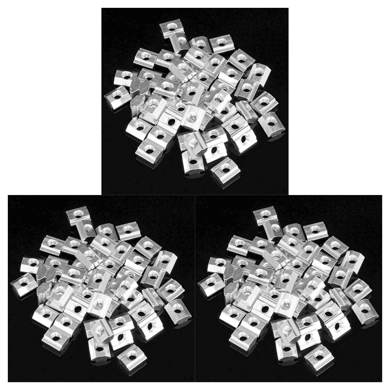 150Pcs M5 T Sliding Nut Zin-Plated Carbon Steel T Sliding Nut For 2020 Aluminum Profile
150Pcs M5 T Sliding Nut Zin-Plated Carbon Steel T Sliding Nut For 2020 Aluminum Profile