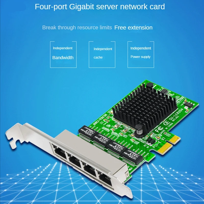 Pci-E X1 гигабитная сетевая карта Pci-Express, 4-портовая Ethernet Сетевая карта RTL8111H, Ethernet Lan Карта, аксессуар
Pci-E X1 гигабитная сетевая карта Pci-Express, 4-портовая Ethernet Сетевая карта RTL8111H, Ethernet Lan Карта, аксессуар