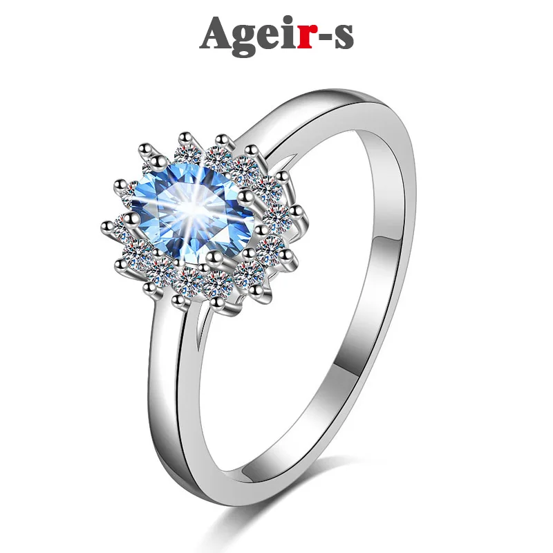 AGEIR-S S925 Sterling Silver Blue Moissanite Ring Heart of the Ocean D Color Diamond Wedding Engagement Ring Luxury Jewelry Z818
AGEIR-S S925 Sterling Silver Blue Moissanite Ring Heart of the Ocean D Color Diamond Wedding Engagement Ring Luxury Jewelry Z818