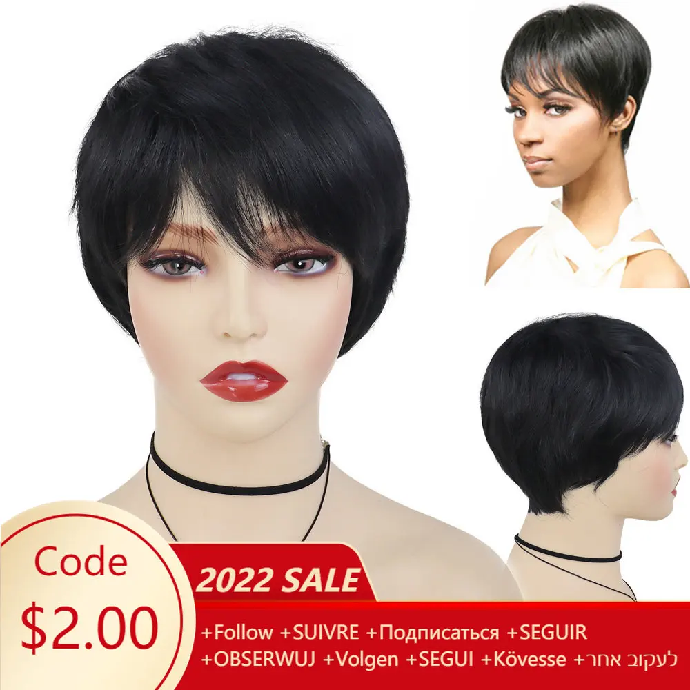 GNIMEGIL Short Synthetic Wigs for Women Black Bob Wigs with Bangs Natural Hairstyles Female Cosplay Wig Costume Halloween Girls
GNIMEGIL Short Synthetic Wigs for Women Black Bob Wigs with Bangs Natural Hairstyles Female Cosplay Wig Costume Halloween Girls