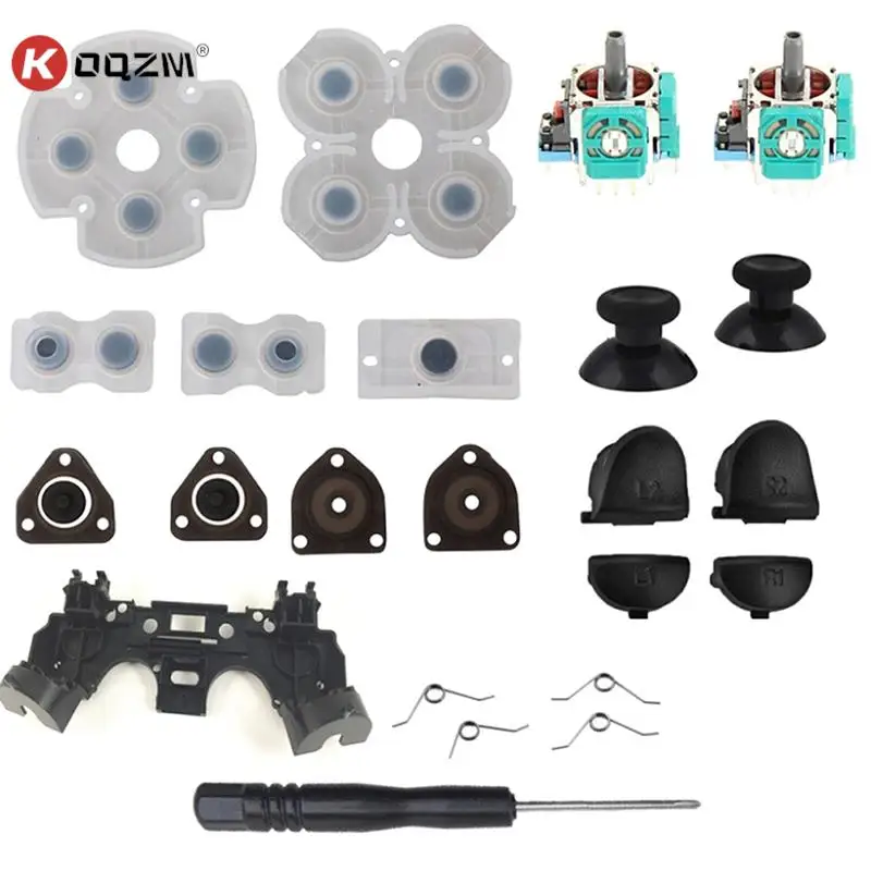 For PS4 Controller Repair Set L1 R1 L2 R2 Trigger Buttons 3D analog Joysticks Thumb Sticks Cap Conductive Rubber Screwdriver Kit
For PS4 Controller Repair Set L1 R1 L2 R2 Trigger Buttons 3D analog Joysticks Thumb Sticks Cap Conductive Rubber Screwdriver Kit