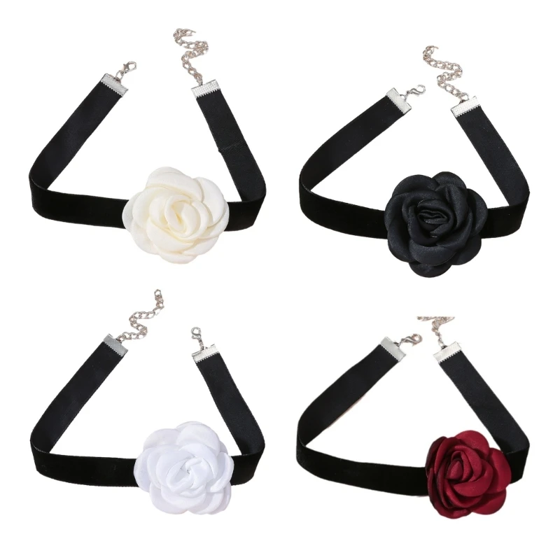 4 Colors Retro Big Flower Necklaces Cloth Weave Necklet Delicate Neck Chain DropShip
4 Colors Retro Big Flower Necklaces Cloth Weave Necklet Delicate Neck Chain DropShip