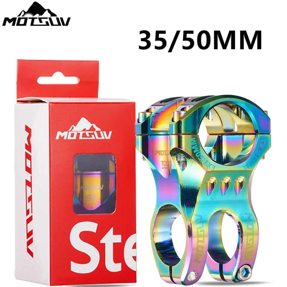 MOTSUV 31.8*28.6*35/50mm Bicycle Cycling Aluminium Alloy Colorful Handlebar Stem CNC MTB Road Bike Handlebar Riser Stem
MOTSUV 31.8*28.6*35/50mm Bicycle Cycling Aluminium Alloy Colorful Handlebar Stem CNC MTB Road Bike Handlebar Riser Stem