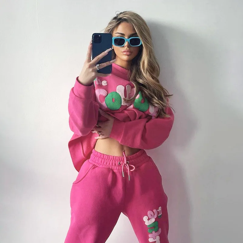 Sweet Alphabet Letter Printed Sweatshirt Pants Set Two Piece Sets Women's O-neck Sweatpants Tracksuit 2022 Autumn Winter Outfits
Sweet Alphabet Letter Printed Sweatshirt Pants Set Two Piece Sets Women's O-neck Sweatpants Tracksuit 2022 Autumn Winter Outfits