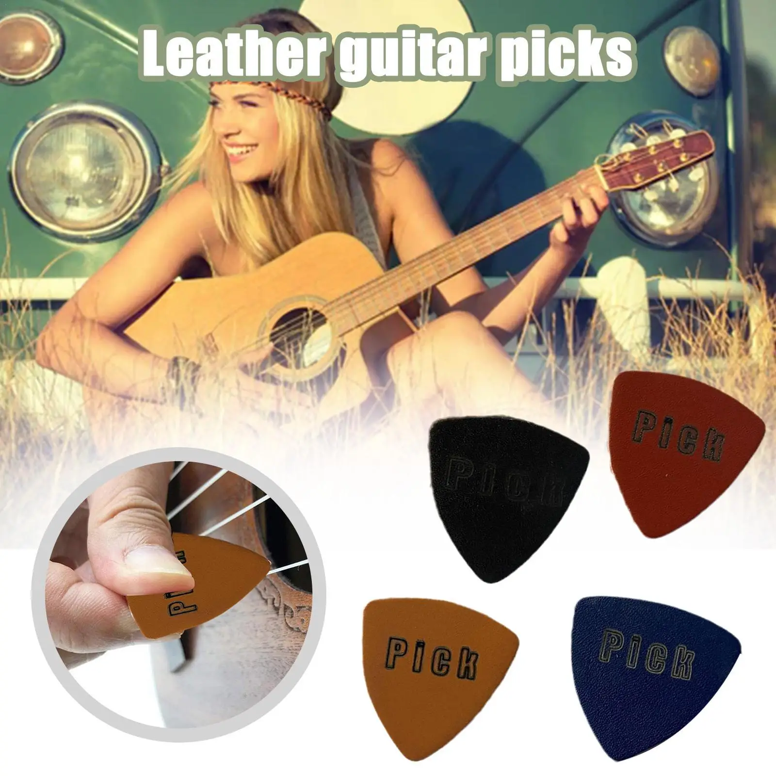 1pcs 4 Colors Genuine Sheep Leather Ukulele Picks Professional Sheepskin Hawaii Strings Guitar Pick Plectrum
1pcs 4 Colors Genuine Sheep Leather Ukulele Picks Professional Sheepskin Hawaii Strings Guitar Pick Plectrum