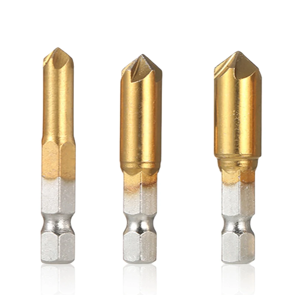 3 Pieces 90 Degree Countersink Drill Bits DIY Woodworking Angle Point Hole Puncher Replacement Milling Hand 12-19mm
3 Pieces 90 Degree Countersink Drill Bits DIY Woodworking Angle Point Hole Puncher Replacement Milling Hand 12-19mm