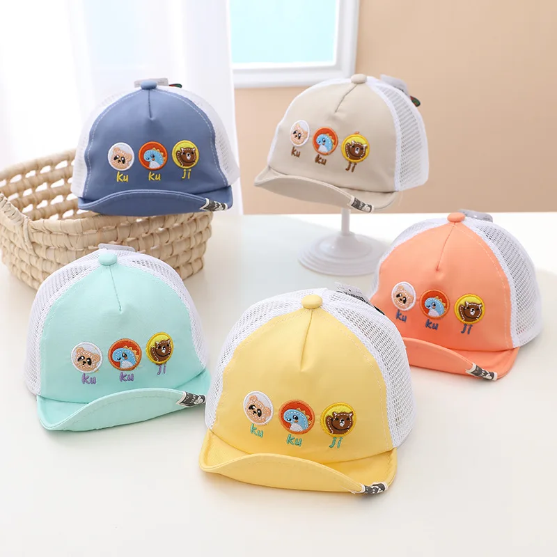 Summer Baby Hat Cute Cartoon Children Cap Beach Travel Kids Hats Outdoor Mesh Breathable Hat for Baby Accessories Newborn New
Summer Baby Hat Cute Cartoon Children Cap Beach Travel Kids Hats Outdoor Mesh Breathable Hat for Baby Accessories Newborn New