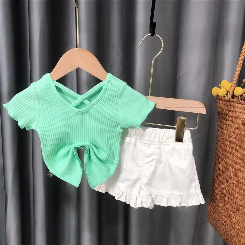 0-6Y Kids Girls Clothes Set Summer New Children Baby Fashion Short Sleeve Two Pieces Shorts 2 Piece Children's Clothing Suit
0-6Y Kids Girls Clothes Set Summer New Children Baby Fashion Short Sleeve Two Pieces Shorts 2 Piece Children's Clothing Suit