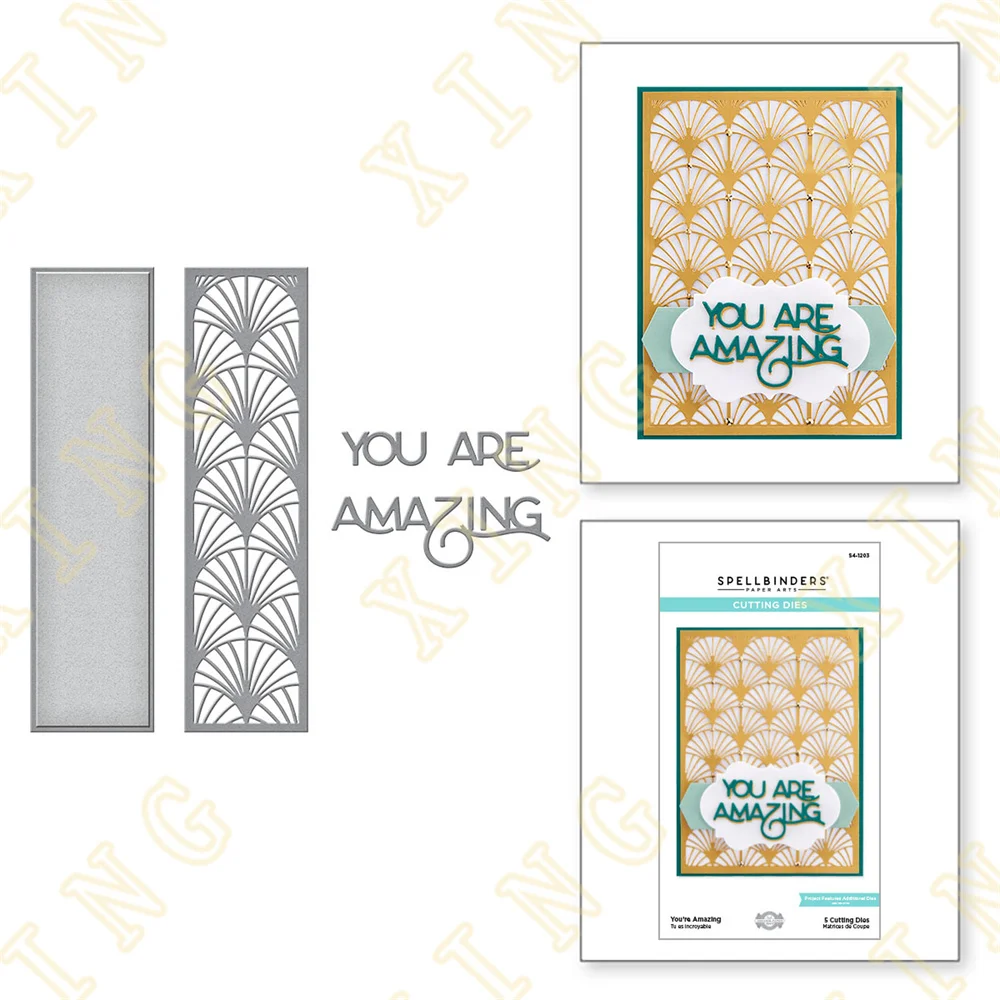You're Amazing Etched Metal Craft Cutting Dies Diy Scrapbook Paper Diary Decoration Card Handmade Embossing 2022 New Product
You're Amazing Etched Metal Craft Cutting Dies Diy Scrapbook Paper Diary Decoration Card Handmade Embossing 2022 New Product