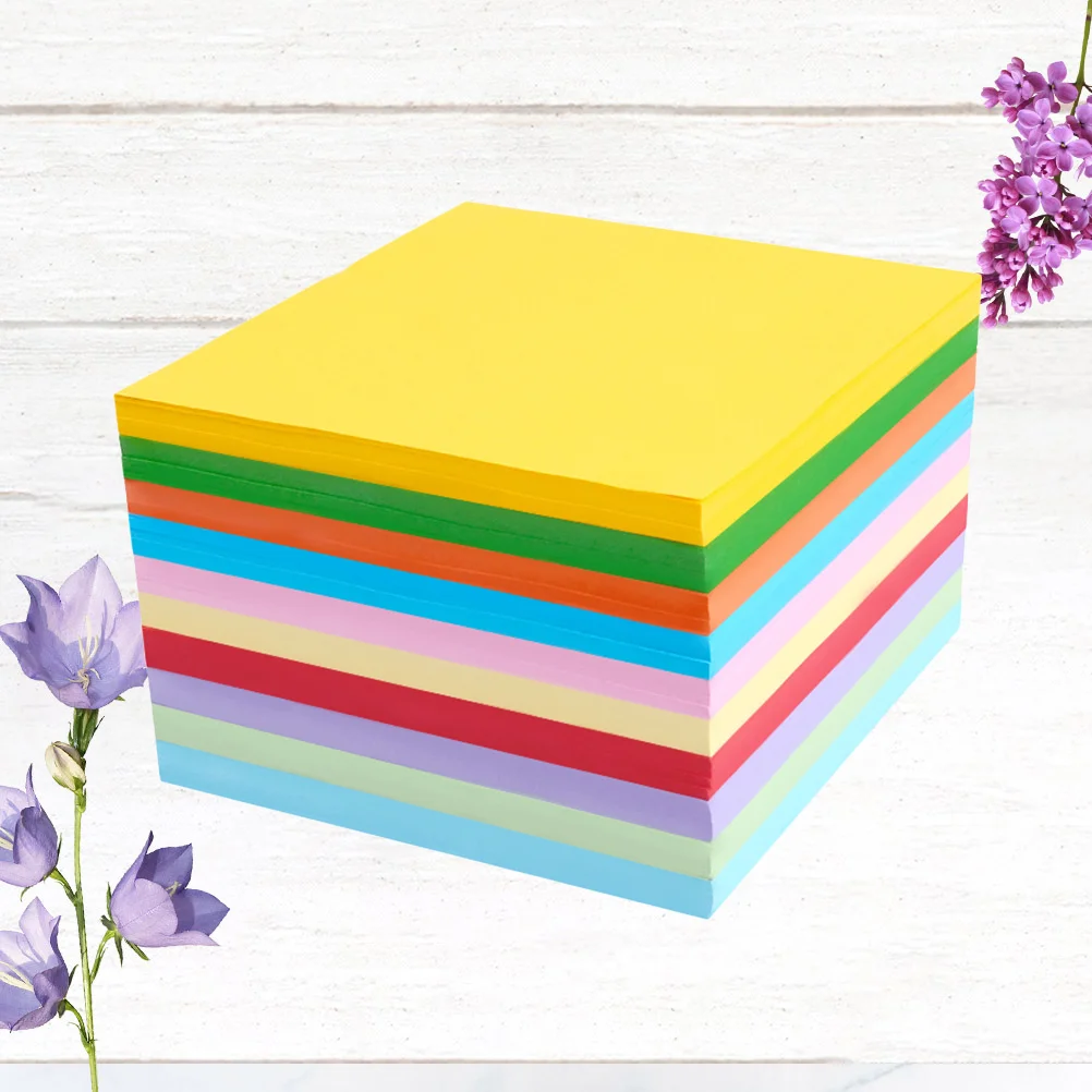 1000pcs Square Origami Paper For Kids 10 Colors Paper Cuttings Colored Square Paper Crane Paper Manual Paper Cutting for DIY
1000pcs Square Origami Paper For Kids 10 Colors Paper Cuttings Colored Square Paper Crane Paper Manual Paper Cutting for DIY