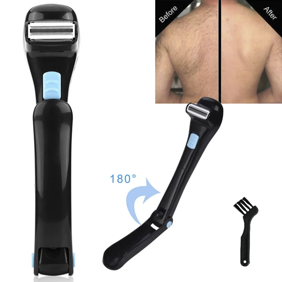14.7inch Electric Back Hair Shaver Cordless Body Shaver 180 Degrees Foldable Back Razor Pain-Free Back Hair Removal Shave Wet or
14.7inch Electric Back Hair Shaver Cordless Body Shaver 180 Degrees Foldable Back Razor Pain-Free Back Hair Removal Shave Wet or