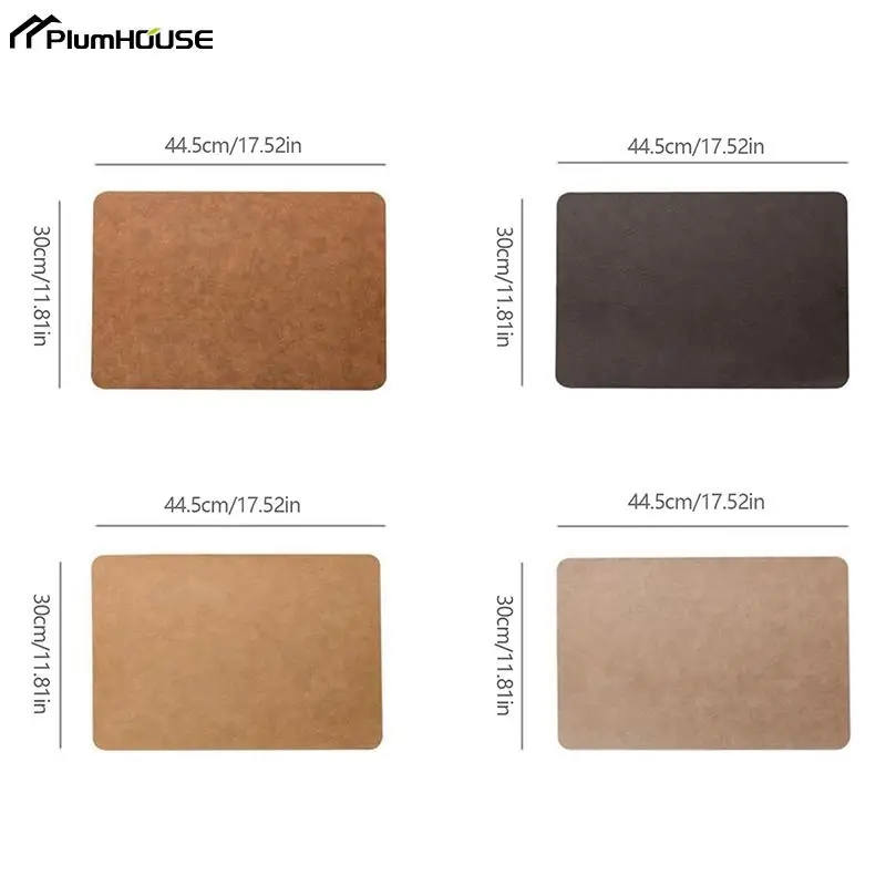 1pcs Light Luxury Solid Leather Placemat Coffee Brown PU Table Mat Waterproof Oilproof Heat-Insulated Plate Bowl Pad Table Decor
1pcs Light Luxury Solid Leather Placemat Coffee Brown PU Table Mat Waterproof Oilproof Heat-Insulated Plate Bowl Pad Table Decor