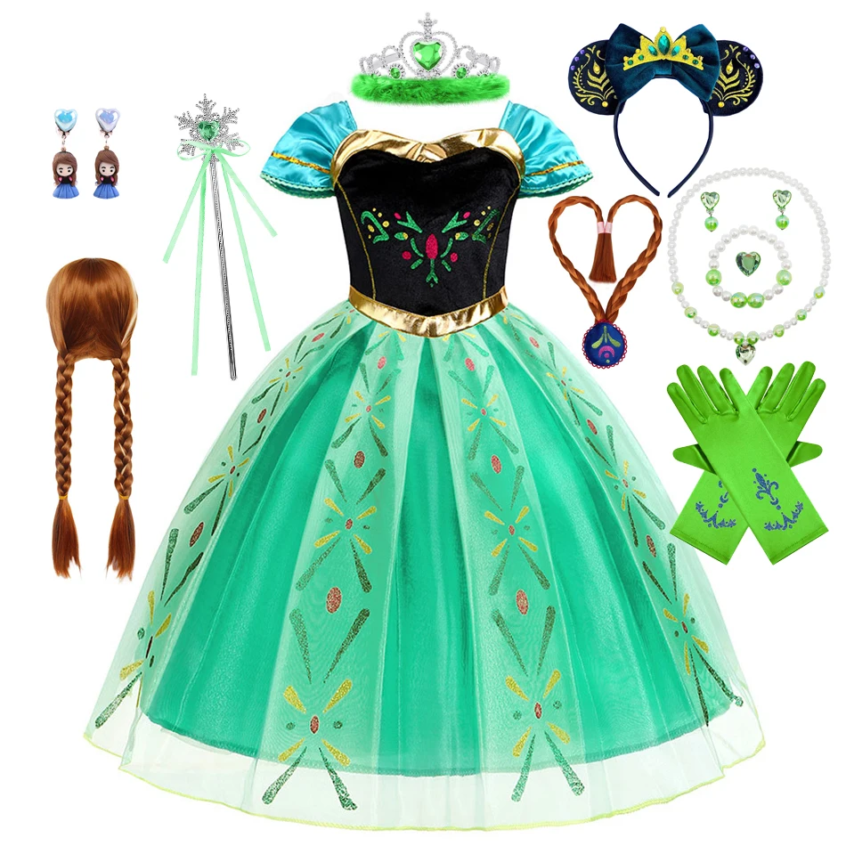 Anna Dresses Children Princess Dress Girl Cosplay Costume Kids Summer Clothes Halloween Birthday Carnival Robe Party Disguise
Anna Dresses Children Princess Dress Girl Cosplay Costume Kids Summer Clothes Halloween Birthday Carnival Robe Party Disguise