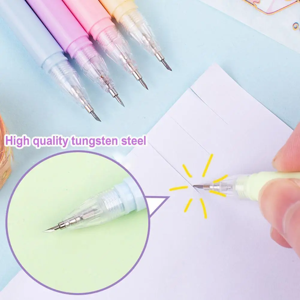 Double Cutting Knife Gel Pen Craft Cutting Pen Pen Cutting Tools Knife Washi Cutter Diy Craft Tape Sticker Paper V6c7
Double Cutting Knife Gel Pen Craft Cutting Pen Pen Cutting Tools Knife Washi Cutter Diy Craft Tape Sticker Paper V6c7