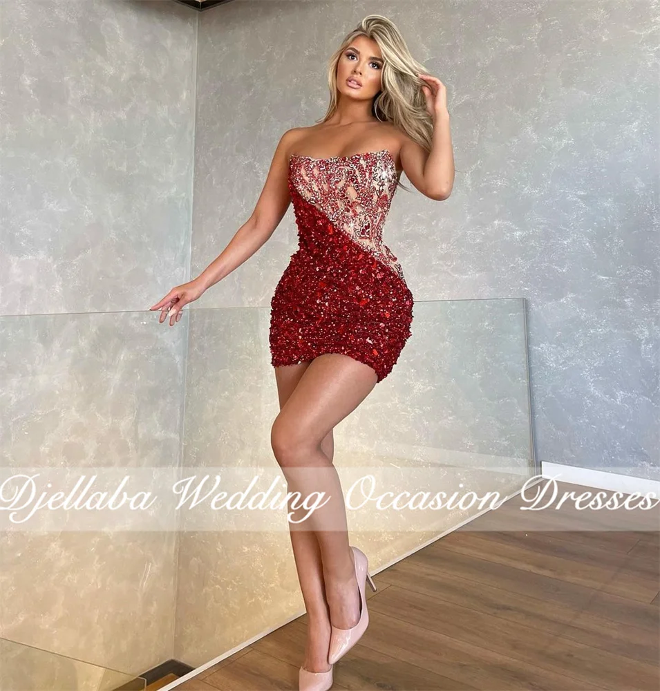 Sexy Mini Sequin Cocktail Dresses 2022 Sweet 16 Party Prom Sleeveless beaded Graduation Gowns Robes De Cocktail
Sexy Mini Sequin Cocktail Dresses 2022 Sweet 16 Party Prom Sleeveless beaded Graduation Gowns Robes De Cocktail