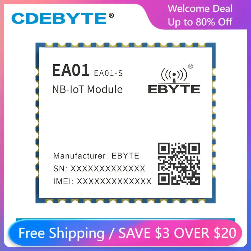 NB-IoT модуль B3 B5 B8 Частотный двухъядерный MQTT модуль беспроводной связи с низким энергопотреблением CDEBYTE EA01-S порты TCP, UDP COAP LwM2M
NB-IoT модуль B3 B5 B8 Частотный двухъядерный MQTT модуль беспроводной связи с низким энергопотреблением CDEBYTE EA01-S порты TCP, UDP COAP LwM2M