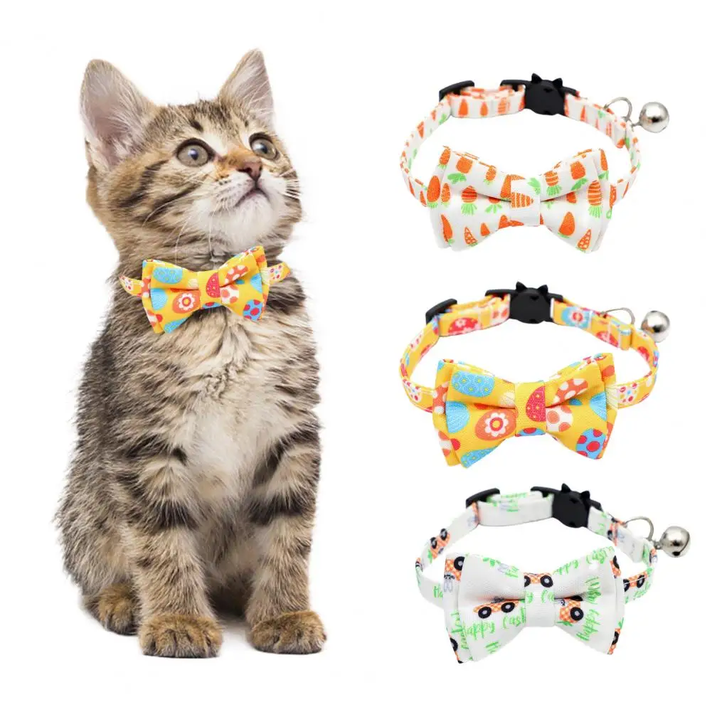 Pet Neck Strap Bell Bowknot Decor Adjustable Buckle Quick Release Tear-Resistant Decorative Soft Easter Egg Carrot Pattern Cat C
Pet Neck Strap Bell Bowknot Decor Adjustable Buckle Quick Release Tear-Resistant Decorative Soft Easter Egg Carrot Pattern Cat C