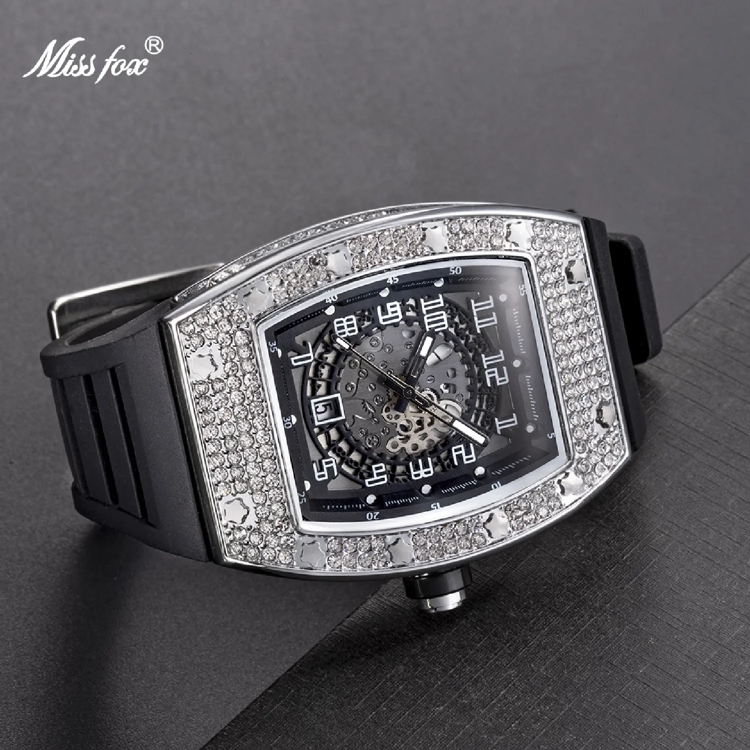 MISSFOX Ice Out Watch Men Luxury Sport Tonneau 57mm Big Dial Watches Hip Hop Dive Luminous Automatic Date Relogio Masculino 2022
MISSFOX Ice Out Watch Men Luxury Sport Tonneau 57mm Big Dial Watches Hip Hop Dive Luminous Automatic Date Relogio Masculino 2022