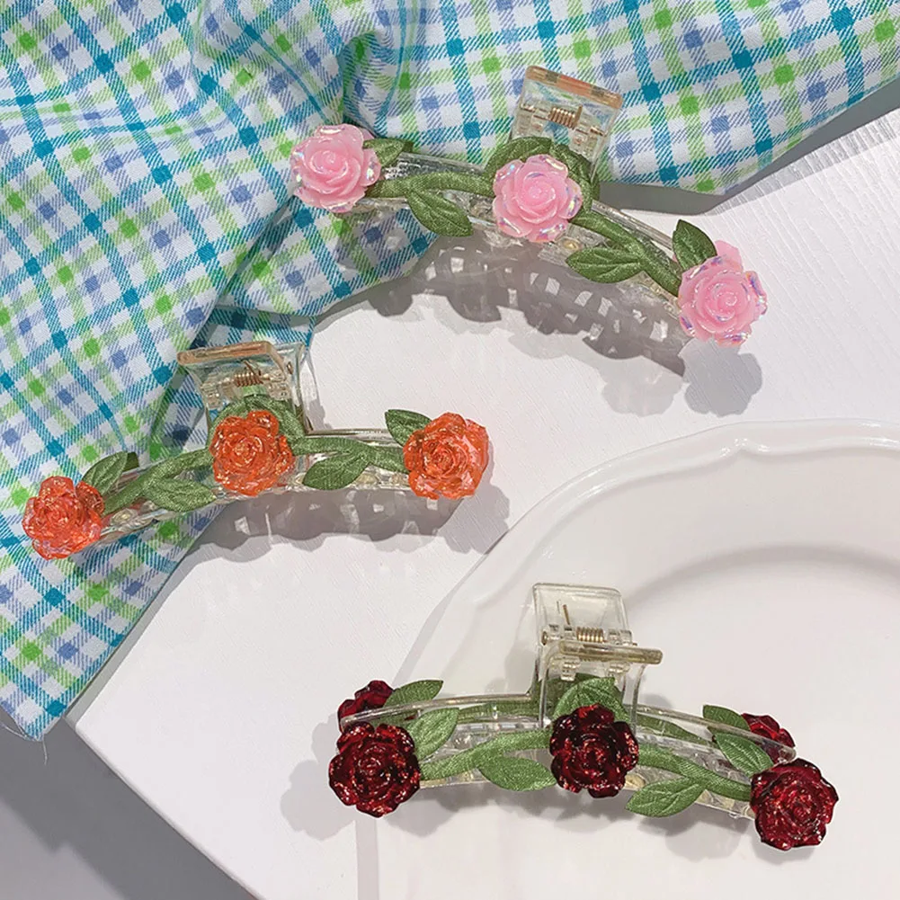 Корейский зажим для волос в форме цветка для женщин и девушек, заколка-краб, аксессуары для волос 
Корейский зажим для волос в форме цветка для женщин и девушек, заколка-краб, аксессуары для волос