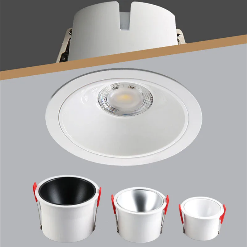 

Anti-glare Recessed Ceiling Downlight Lamp 5W 7W 12W 15W 18W 20W for Living Room Ceiling Fixtures Lighting Cob Led Spotlights