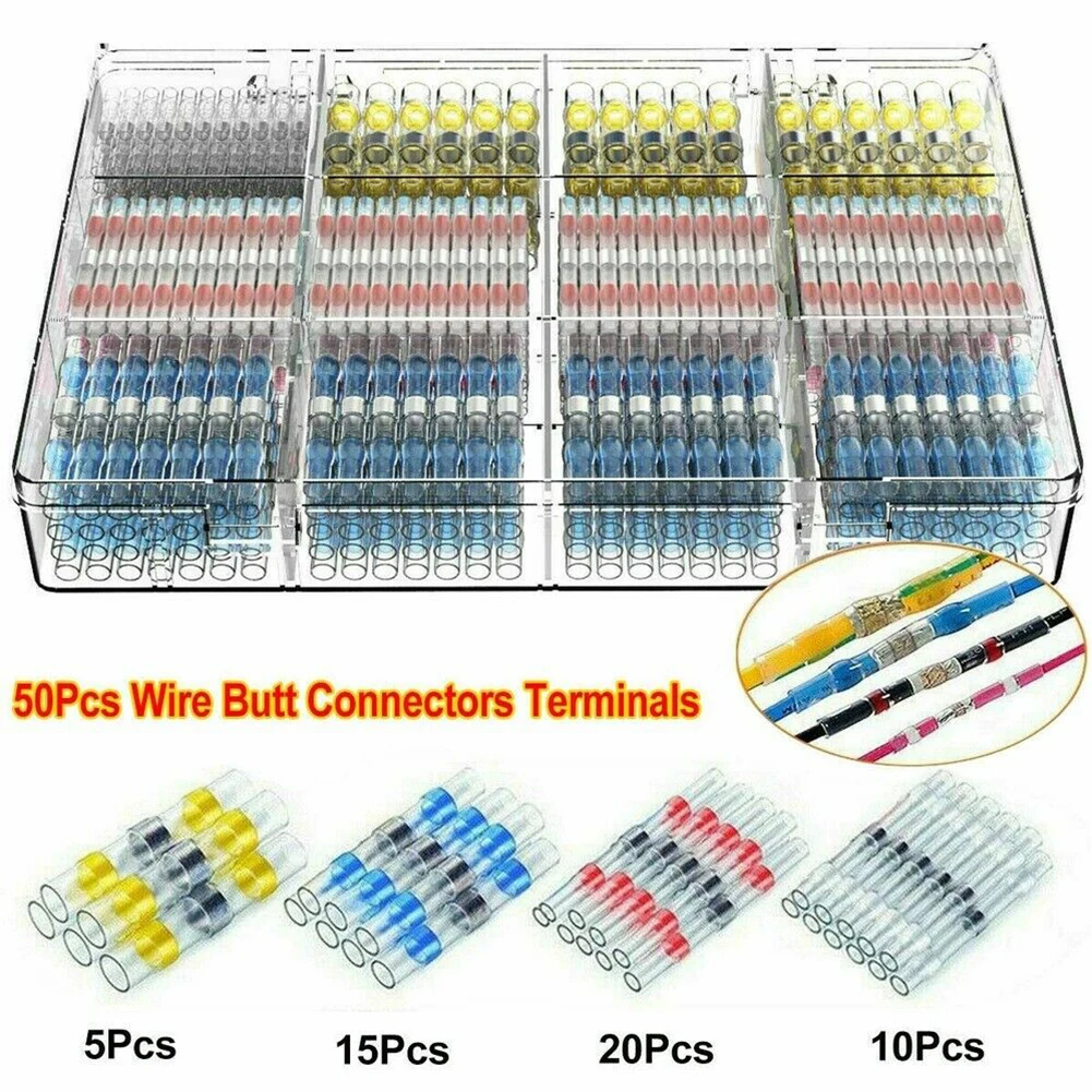 50/800Pcs Solder Seal Sleeve Heat Shrink Wire Connectors Terminals Waterproof Wire Connectors Terminal Blocks Wire Cable
50/800Pcs Solder Seal Sleeve Heat Shrink Wire Connectors Terminals Waterproof Wire Connectors Terminal Blocks Wire Cable