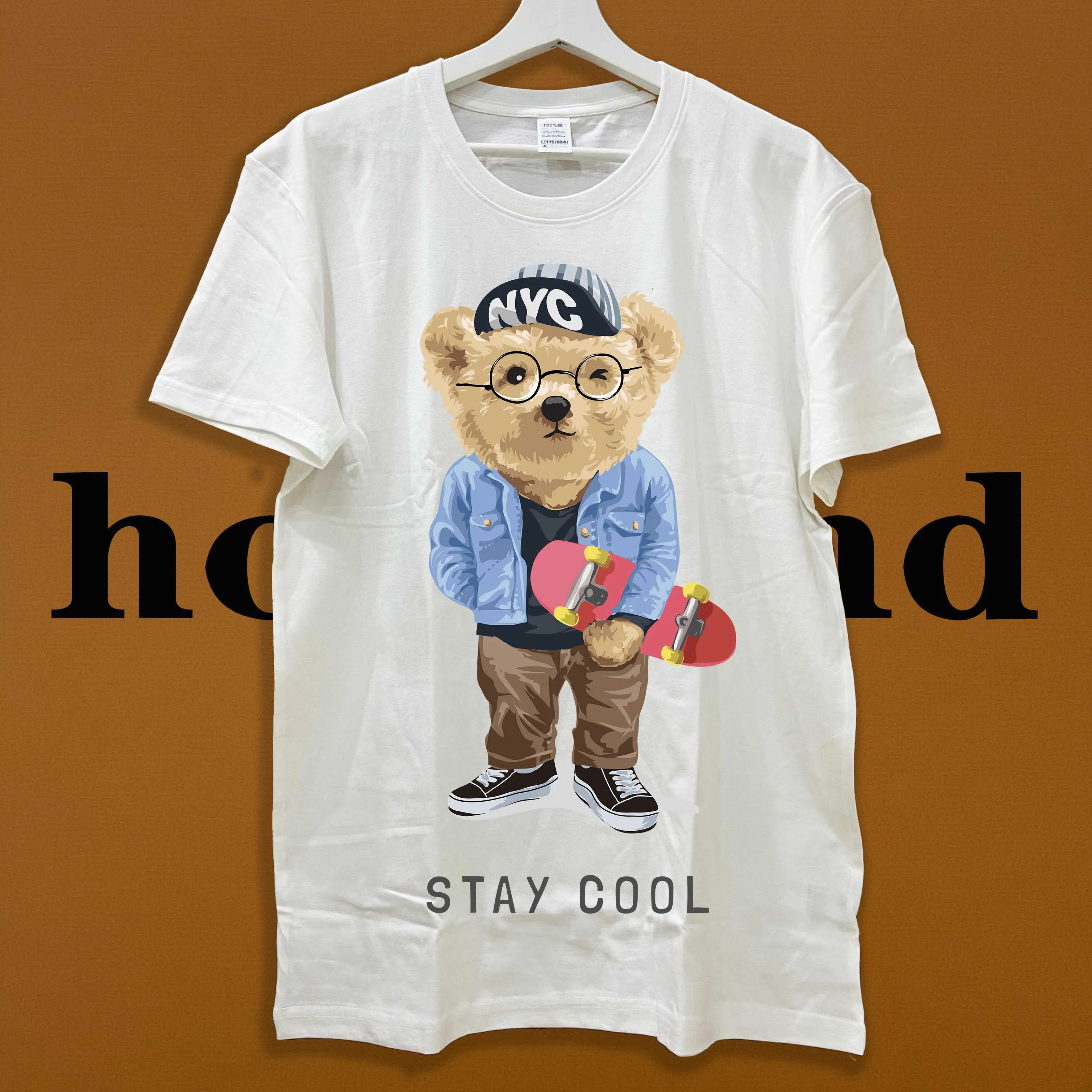 Holifend Fashion Brand 100% Pure Cotton T Shirt Stay Cool Bear Short Sleeve Clothes For Men Women Top Tees Male
Holifend Fashion Brand 100% Pure Cotton T Shirt Stay Cool Bear Short Sleeve Clothes For Men Women Top Tees Male