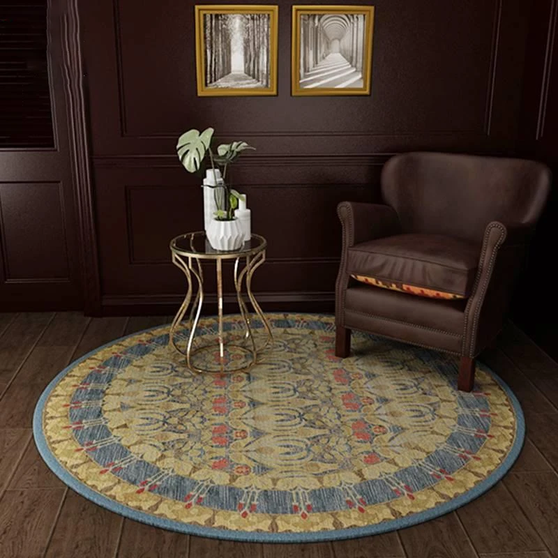 American Retro Round Carpets Home Bedroom Bedside Carpet Living Room Sofa Coffee Tables Rug Nordic Room Decoration Rugs Washable
American Retro Round Carpets Home Bedroom Bedside Carpet Living Room Sofa Coffee Tables Rug Nordic Room Decoration Rugs Washable