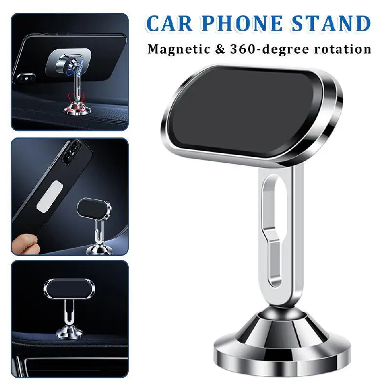 

Magnetic Car Phone Holder Mobile Mount Smartphone GPS Support Stand For iPhone12 13 Pro Huawei Xiaomi Samsung Auto Accessories