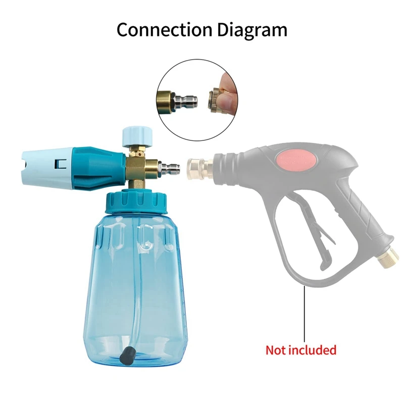 1/4 Quick Release Connector Car Wash Foam Bottle High Pressure Snow Foam Lance Soap Bottle Auto Cleaning Tools
1/4 Quick Release Connector Car Wash Foam Bottle High Pressure Snow Foam Lance Soap Bottle Auto Cleaning Tools