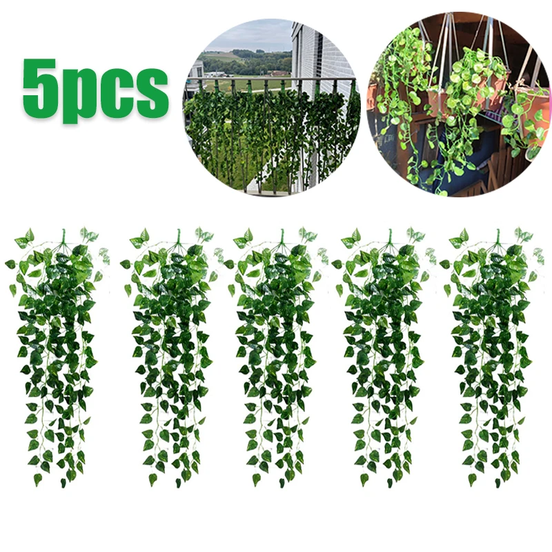 1/3/5Pcs Artificial Green Plants Hanging Leaves Garland Leaves Seaweed Grape Fake Flowers Vine Home Garden Wall Party Decoration
1/3/5Pcs Artificial Green Plants Hanging Leaves Garland Leaves Seaweed Grape Fake Flowers Vine Home Garden Wall Party Decoration