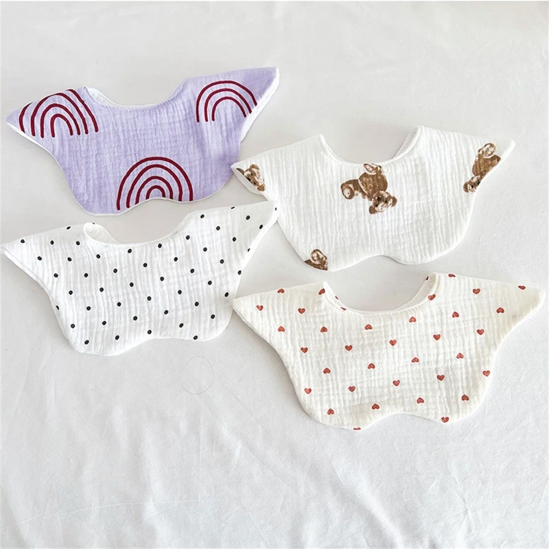 Cartoon Printed Baby Bib Round Petal Saliva Towel Comfortabel Cotton Breathable Apron Newborn Bandanas Feeding Burp Cloths
Cartoon Printed Baby Bib Round Petal Saliva Towel Comfortabel Cotton Breathable Apron Newborn Bandanas Feeding Burp Cloths