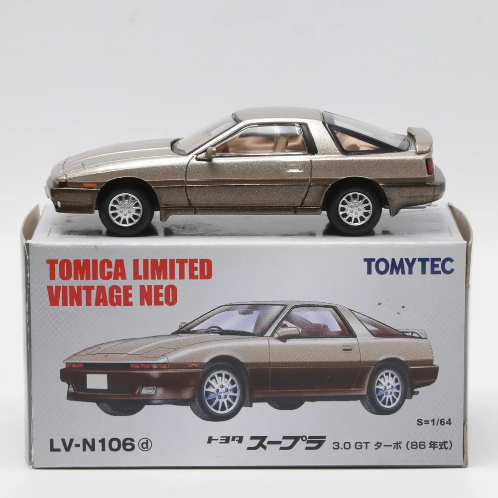 

Tomytec Tomica TLV N106d Totota SUPRA 3.0 GT 1986 JDM Limited Edition Simulation Alloy Static Car Model Toy Gift