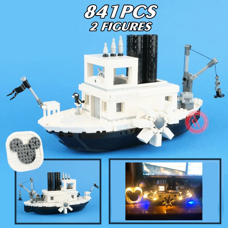 Fit 21317 841PCS Ideas Mickey Steamboat Movie Willie Building Block Bricks Toy Children Gift Model Kid Christmas Birthday
Fit 21317 841PCS Ideas Mickey Steamboat Movie Willie Building Block Bricks Toy Children Gift Model Kid Christmas Birthday
