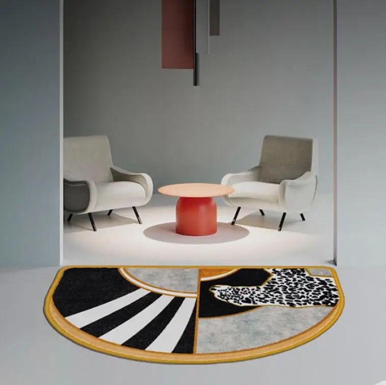 Ins Luxury Leopard Door Mats Half-Circle Carpet For Bedroom Kitchen Bathroom Entrance Cartoon Non-Slip Entrance Indoor Floor Mat
Ins Luxury Leopard Door Mats Half-Circle Carpet For Bedroom Kitchen Bathroom Entrance Cartoon Non-Slip Entrance Indoor Floor Mat