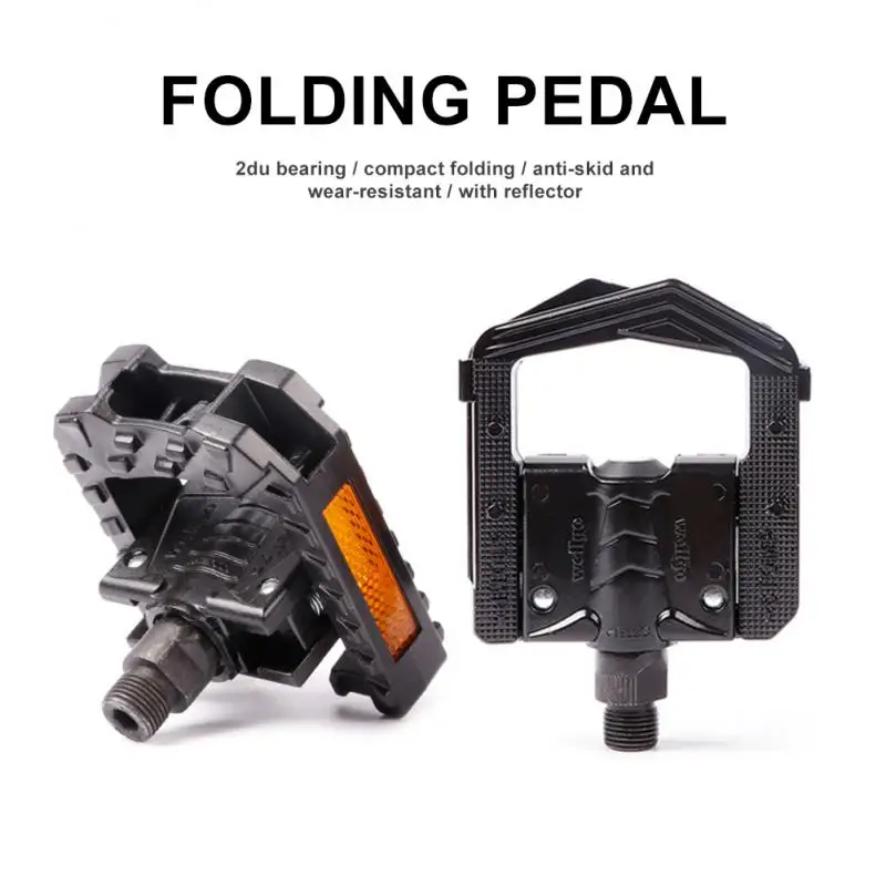 

WELLGO Bicycle Pedal F178/F265 Aluminum PP Sealed Bearing Perrin Pedals Mountain Bike Folding Pedals With Reflective Sheet