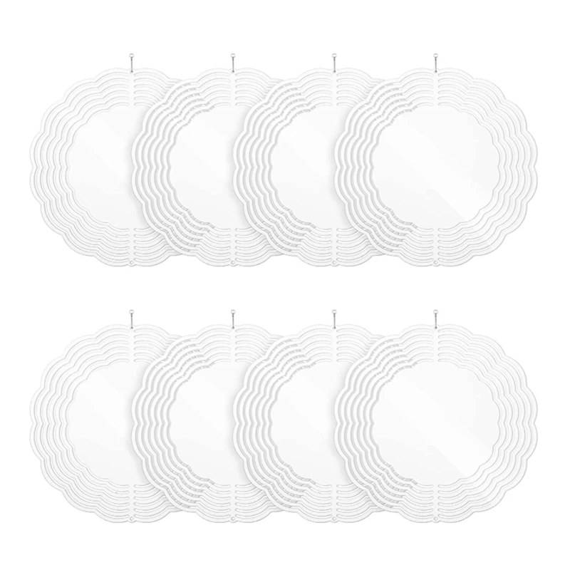 8Pcs 10 Inch Sublimation Wind Spinner Blanks 3D Wind Spinners Hanging Wind Spinners For Indoor Outdoor Garden Decoration
8Pcs 10 Inch Sublimation Wind Spinner Blanks 3D Wind Spinners Hanging Wind Spinners For Indoor Outdoor Garden Decoration