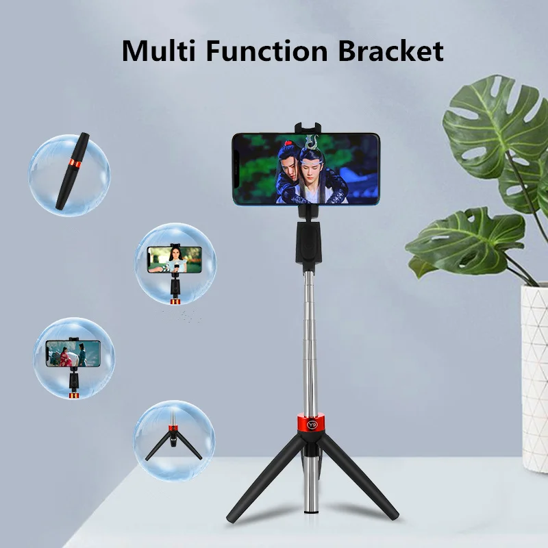 Selfie Stick Bluetooth-compatible Integrated Selfie Artifact Mobile Universal Video Live Tripode for iPhone Xiaomi Samsung Phone
Selfie Stick Bluetooth-compatible Integrated Selfie Artifact Mobile Universal Video Live Tripode for iPhone Xiaomi Samsung Phone