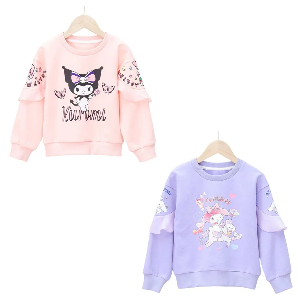 Sanrio Anime Kawaii My Melody Kuromi Girl Sweater Spring Autumn Sweet Kids Pure Cotton Long Sleeved Round Neck Versatile Tops
Sanrio Anime Kawaii My Melody Kuromi Girl Sweater Spring Autumn Sweet Kids Pure Cotton Long Sleeved Round Neck Versatile Tops
