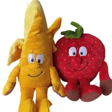 26CM Banana Strawberry Creative Plush Toy Ugly Instagram Cute Funny Doll Ornaments Take Photos To Send Children Birthday Gifts
