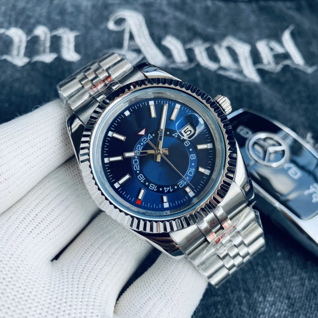 Men's Watch Stainless Steel Waterproof 42MM Automatic Mechanical Watches Sapphire ky Dual time
Men's Watch Stainless Steel Waterproof 42MM Automatic Mechanical Watches Sapphire ky Dual time