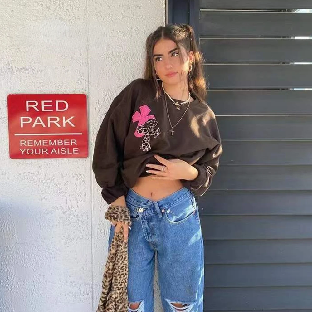 Cross Print Round Neck Sweatshirt Lady Streetwear Hoodie Pullover Hot Girls Tops 2022 Spring New Women's Clothing
Cross Print Round Neck Sweatshirt Lady Streetwear Hoodie Pullover Hot Girls Tops 2022 Spring New Women's Clothing