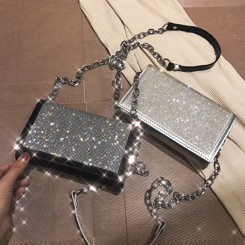 Shiny Diamond Female Flap Square Bag 2021 Summer New Quality PU Leather Women's Designer Handbag Chain Shoulder Messenger Bags
Shiny Diamond Female Flap Square Bag 2021 Summer New Quality PU Leather Women's Designer Handbag Chain Shoulder Messenger Bags