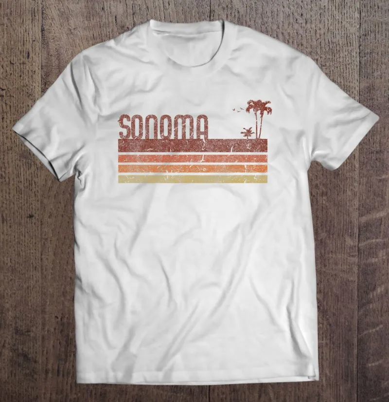 Футболка Sonoma Мужская/женская для отпуска, винтажная тенниска из хлопка, майка для пар, 70S 80S
Футболка Sonoma Мужская/женская для отпуска, винтажная тенниска из хлопка, майка для пар, 70S 80S